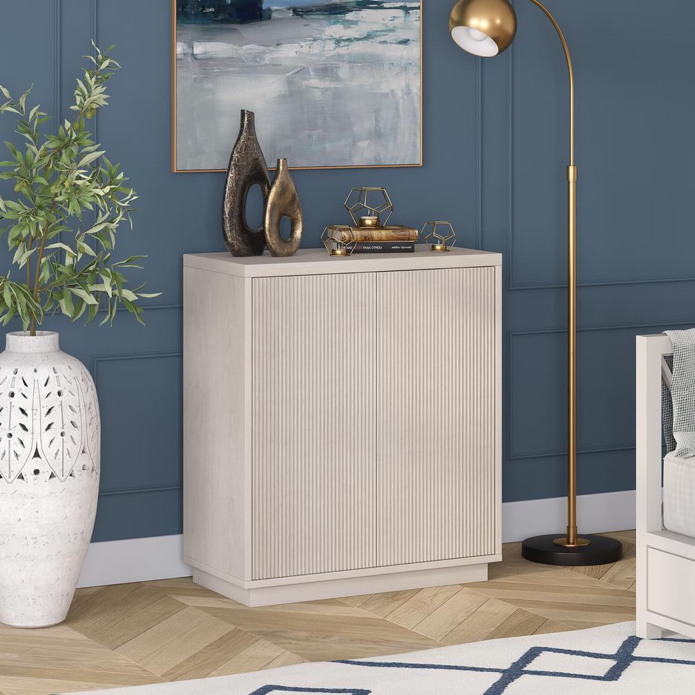 Alston 28" Wide Rectangular Accent Cabinet in Alder White. Picture 2