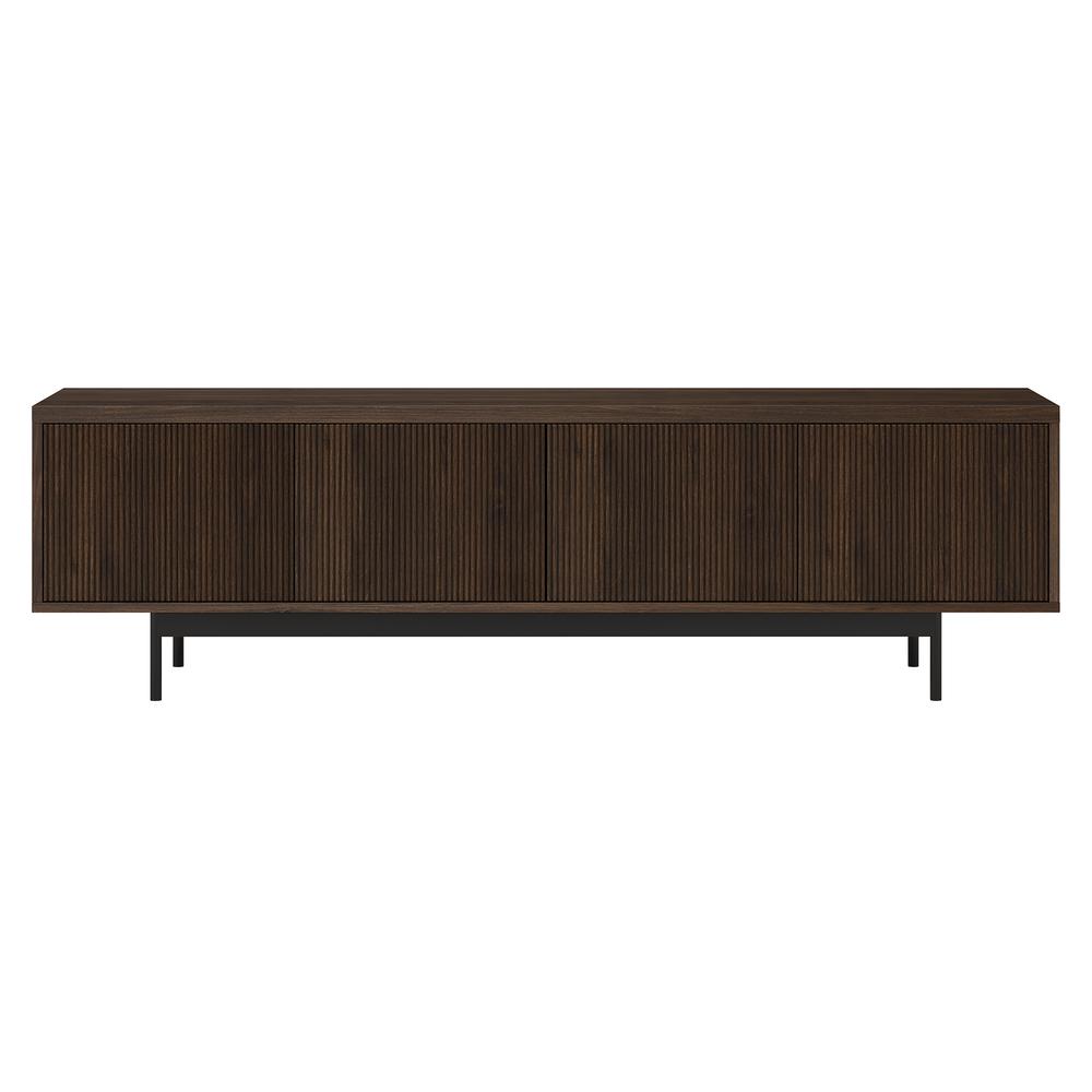 Whitman Rectangular TV Stand for TV's up to 75" in Alder Brown. Picture 3