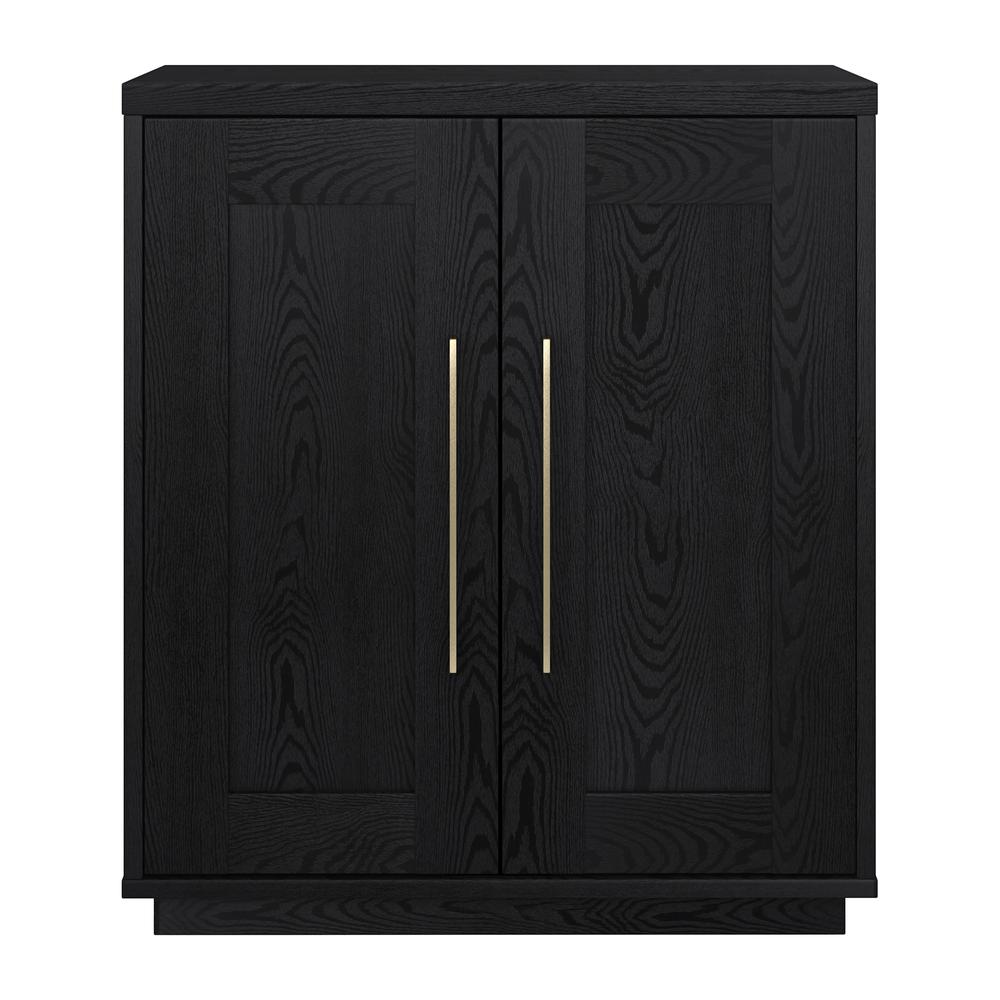 Tillman 28" Wide Rectangular Accent Cabinet in Black Grain. Picture 1
