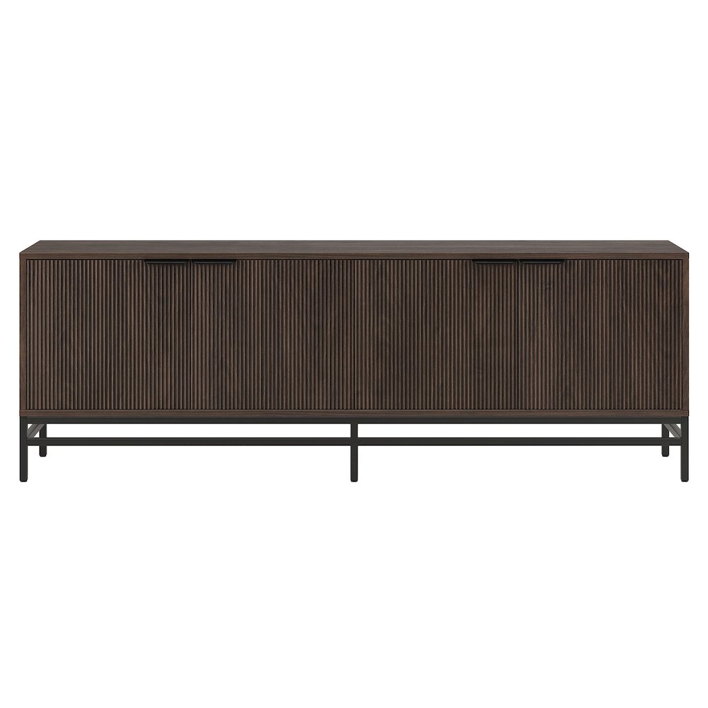 Montello Rectangular TV Stand for TV's up to 78" in Alder Brown. Picture 2