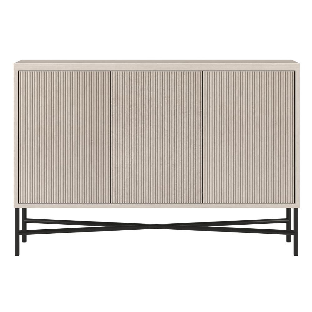 Brighton 48" Wide Rectangular Buffet Table in Alder White. Picture 1