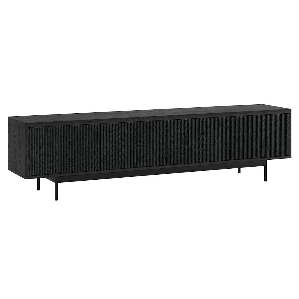 Whitman Rectangular TV Stand for TV's up to 85" in Black Grain. Picture 1