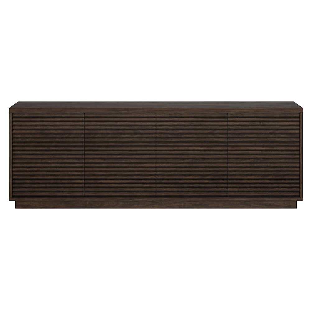 Tullis Rectangular TV Stand for TV's up to 78" in Alder Brown. Picture 2