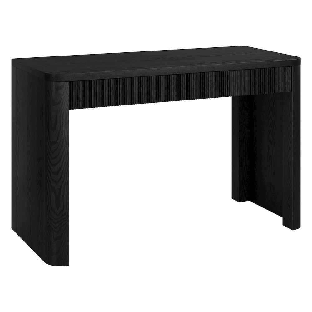 Palmera 47.5" Wide Rectangular Desk in Black Grain. Picture 1