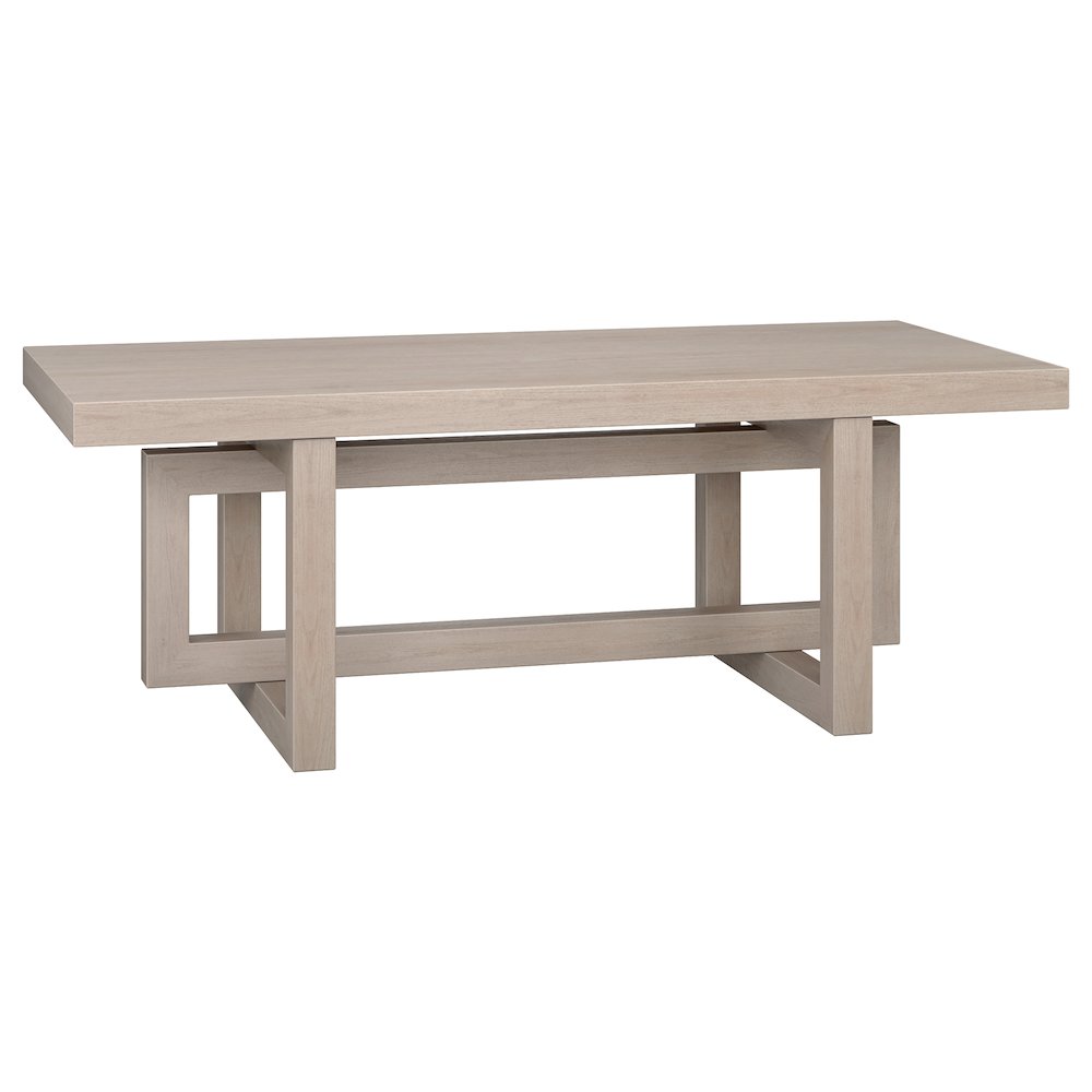 Breslow 47" Wide Rectangular Coffee Table in Alder White. Picture 1