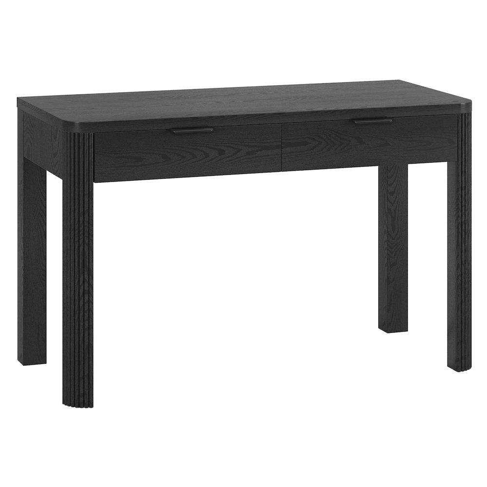 Lonsdale 48'' Wide Rectangular Desk in Black Grain. Picture 1