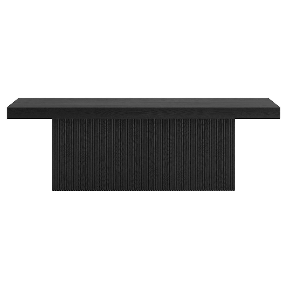 Torren 48" Wide Rectangular Coffee Table in Black Grain. Picture 2