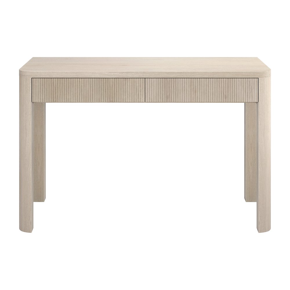 Mendoza 48'' Wide Rectangular Desk in Alder White. Picture 2