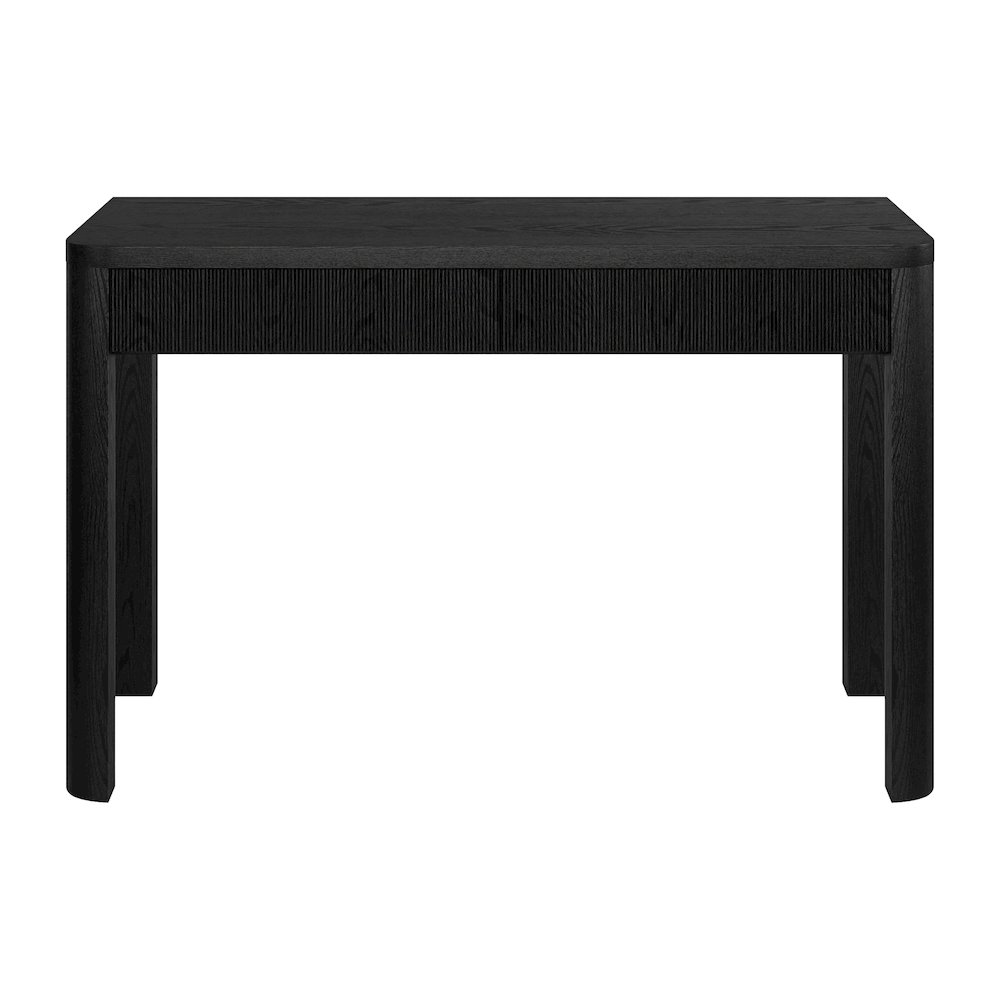 Mendoza 48'' Wide Rectangular Desk in Black Grain. Picture 2