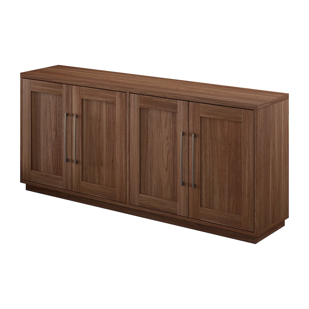 Henn&Hart 68" Sideboard Buffet Cabinet, Modern Credenza with 4 Panel Doors. Picture 3