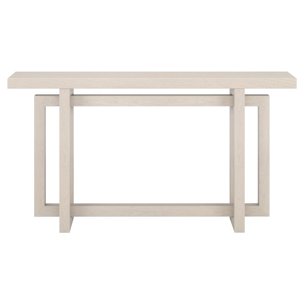 Breslow 55" Wide Rectangular Console Table in Alder White. Picture 2
