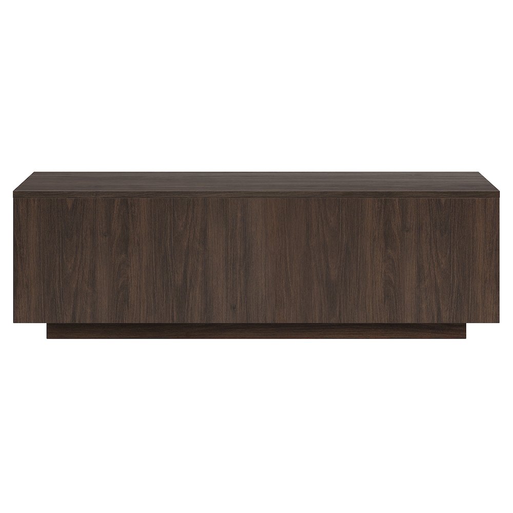 Paxton 48" Wide Rectangular Coffee Table in Alder Brown. Picture 2