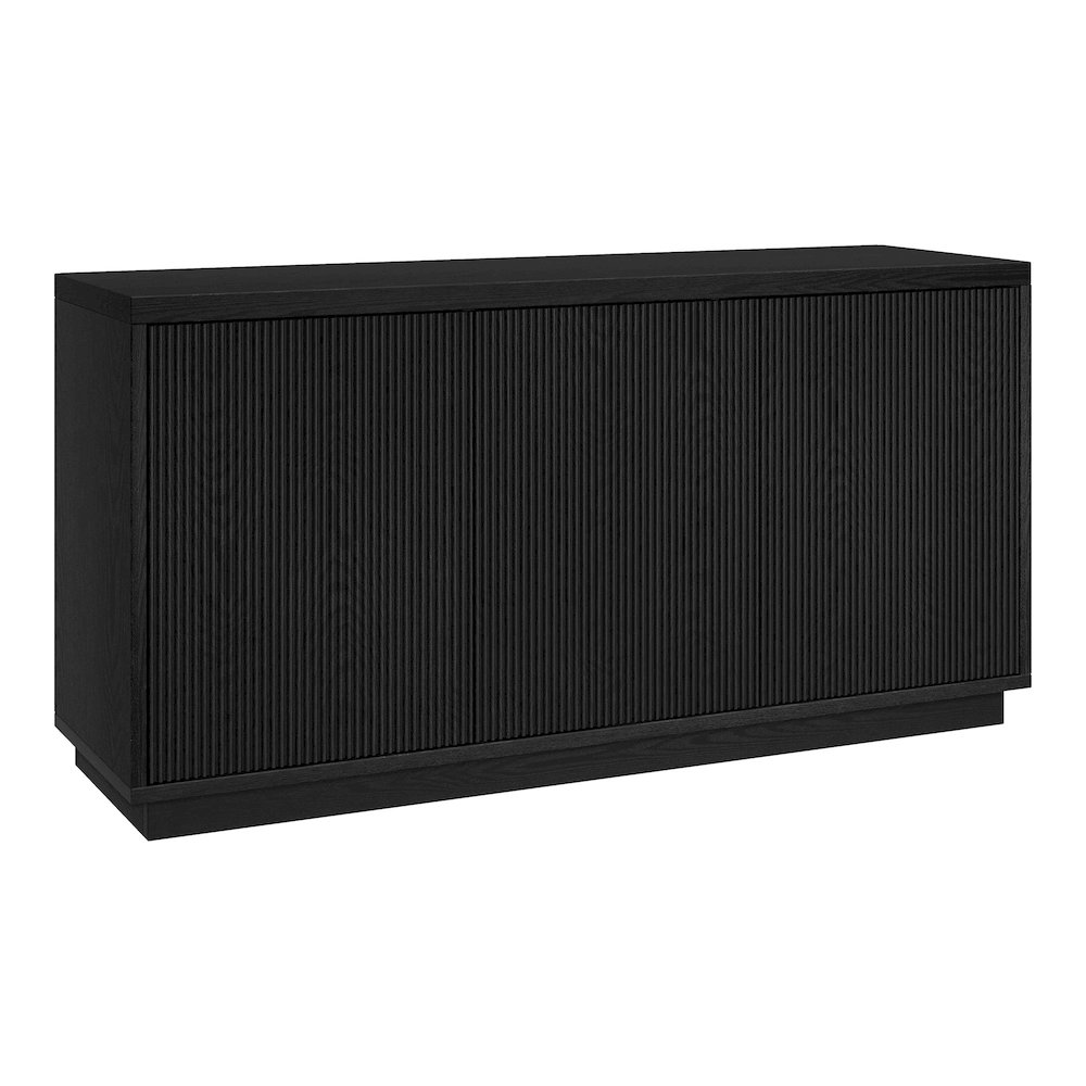 Hanson Rectangular TV Stand for TV's up to 50" in Black Grain. Picture 1