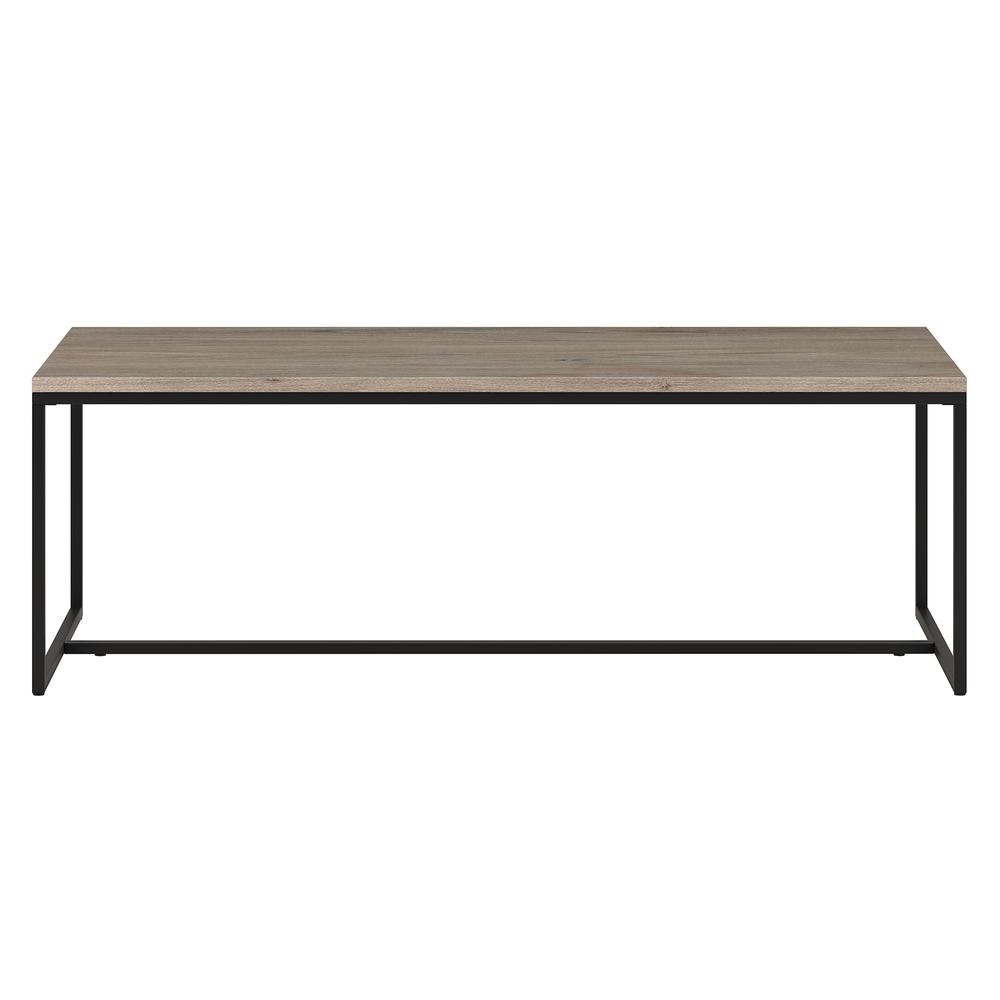 Boone 47.25" Wide Rectangular Coffee Table in Antiqued Gray Oak. Picture 2