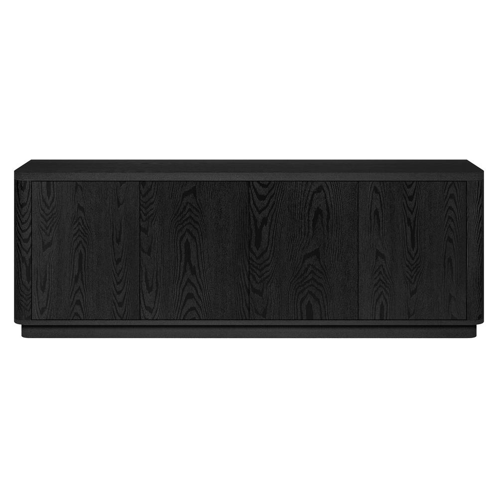 Plympton Rectangular TV Stand for TV's up to 75" in Black Grain. Picture 2