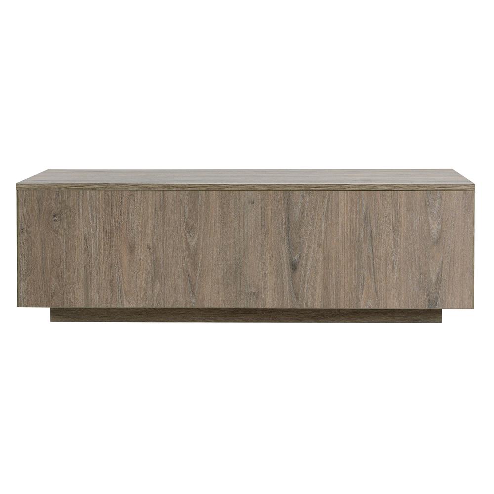 Paxton 48" Wide Rectangular Coffee Table in Antiqued Gray Oak. Picture 1