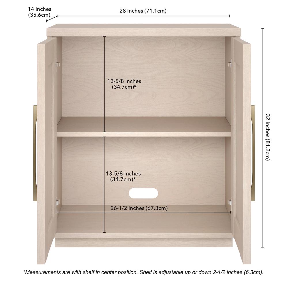 Tillman 28" Wide Rectangular Accent Cabinet in Alder White. Picture 5