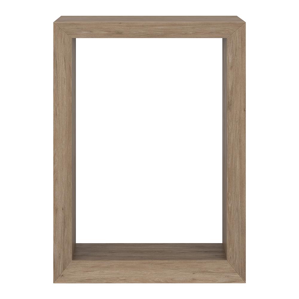 Osmond 22" Wide Rectangular Console Table in Antiqued Gray Oak. Picture 2