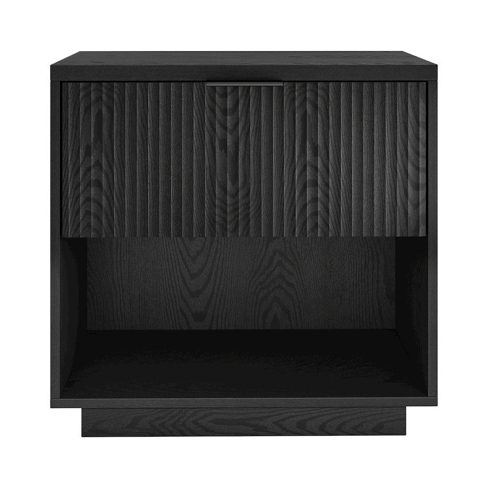 Karten 24" Wide Rectangular Nightstand in Black Grain. Picture 2