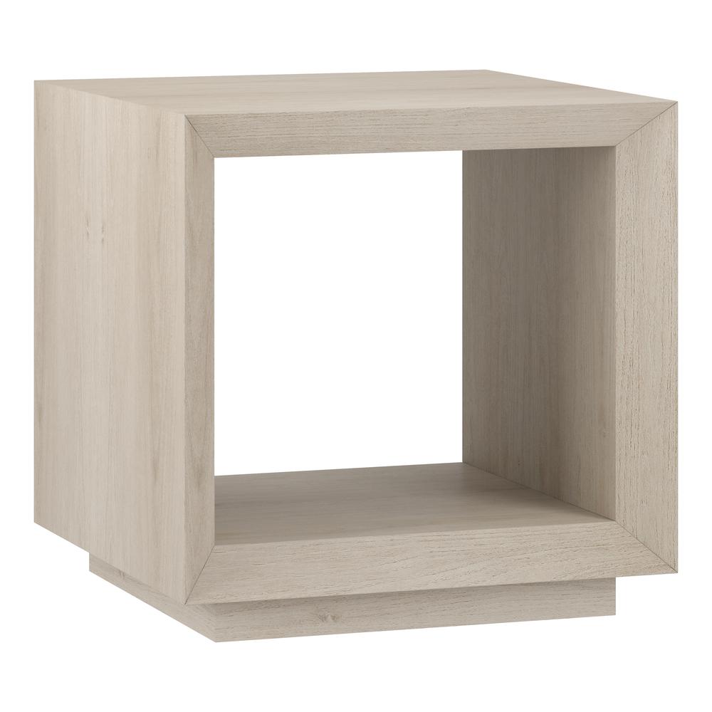 Tannen 22" Wide Rectangular Side Table in Alder White. Picture 1