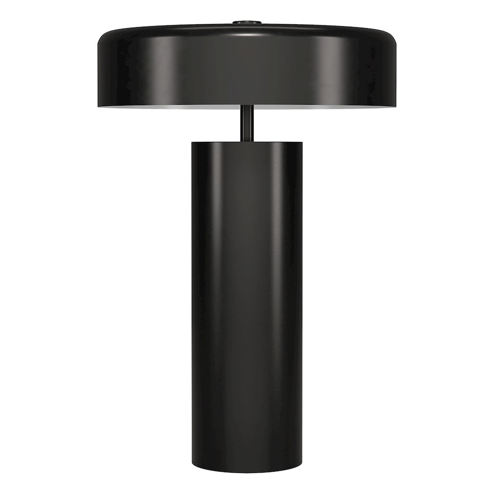 Nash 24" Tall Table Lamp with Metal Shade in Blackened Bronze/Blackened Bronze. Picture 1