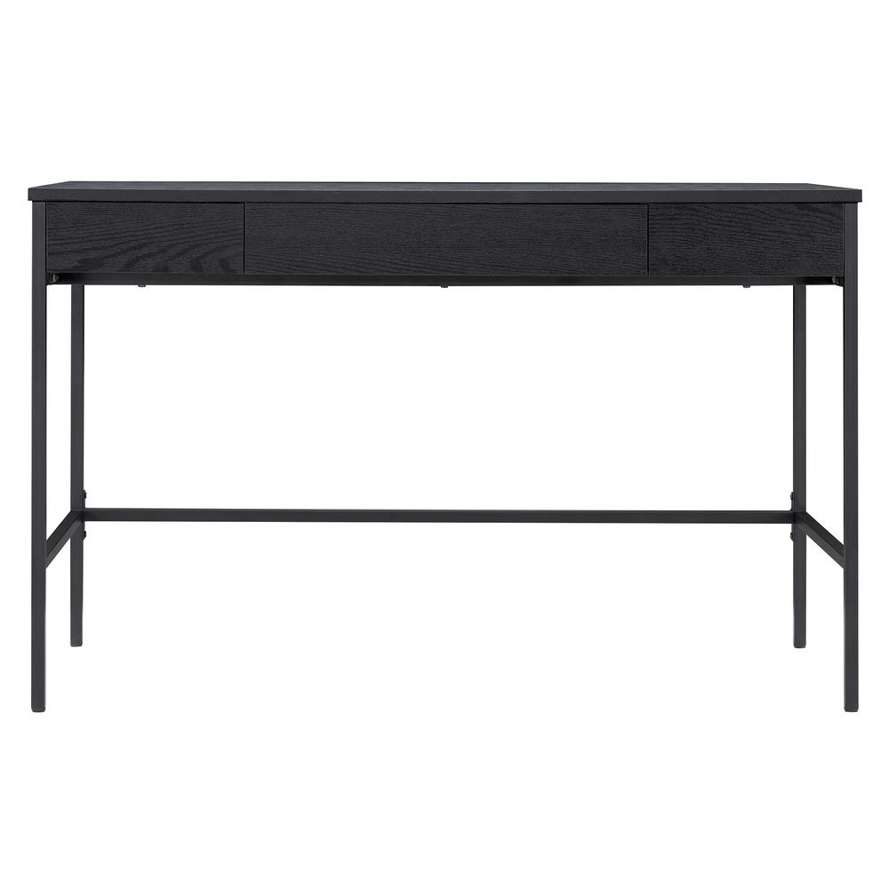 Evans 47.75'' Wide Rectangular Writing Desk in Black. Picture 2