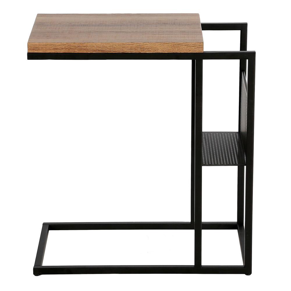 Clyde 20'' Wide Rectangular Side Table in Blackened Bronze. Picture 3