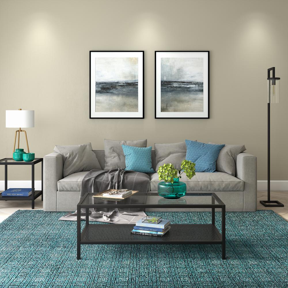 Rigan 45'' Wide Rectangular Coffee Table in Blackened Bronze. Picture 4