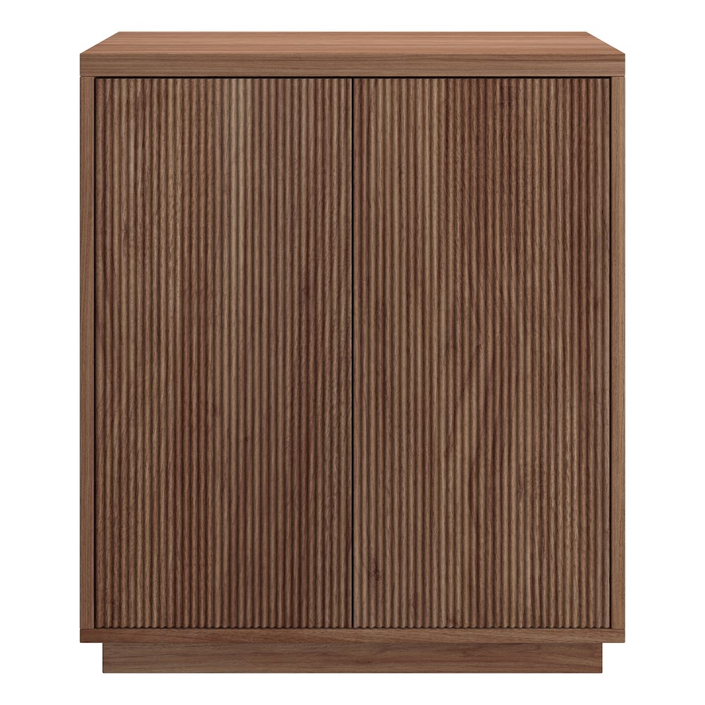 Alston 28" Wide Rectangular Accent Cabinet in Satin Walnut. Picture 2