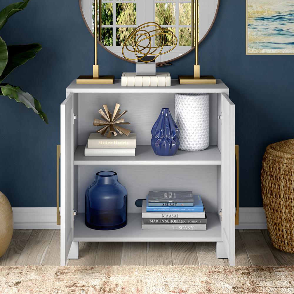 Chabot 28" Wide Rectangular Accent Cabinet in White. Picture 4