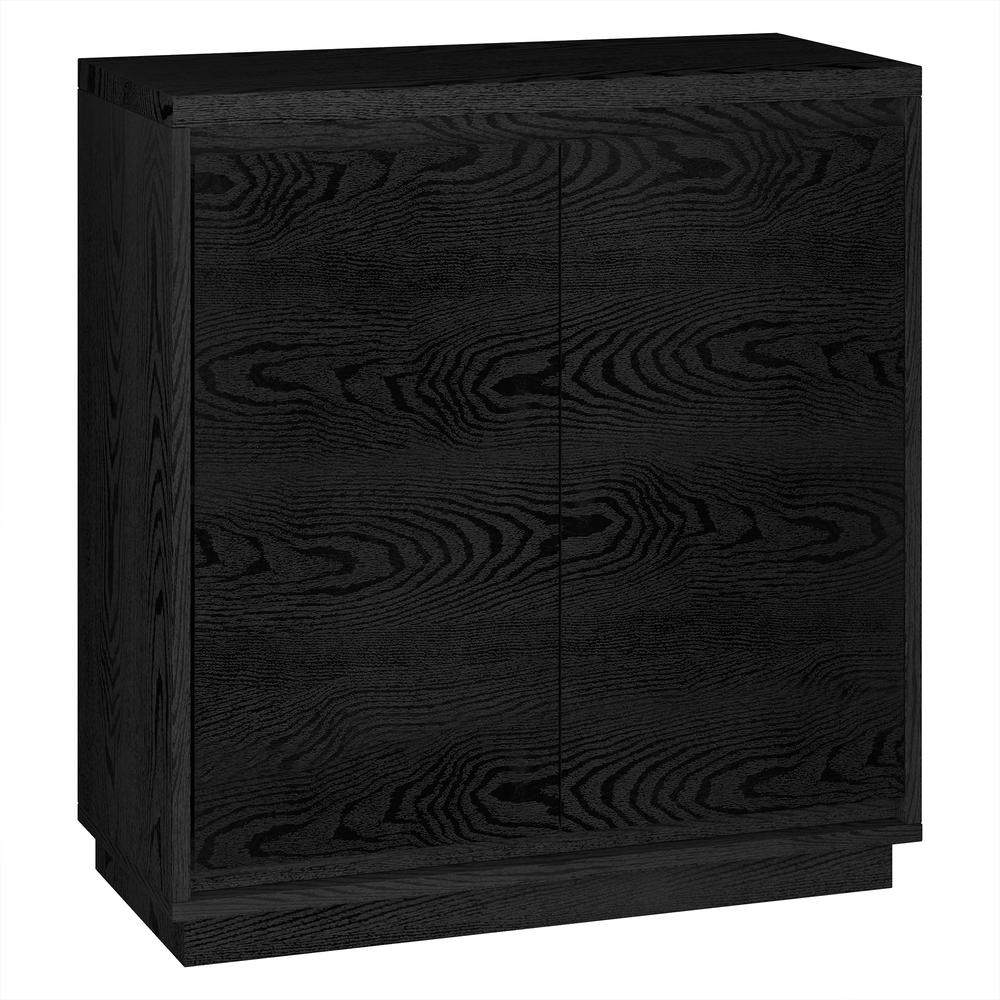 Presque 30" Wide Rectangular Accent Cabinet in Black Grain. Picture 2