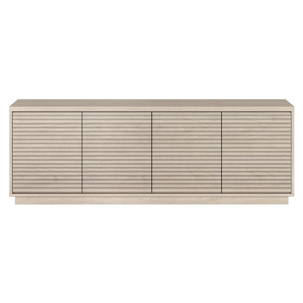 Tullis Rectangular TV Stand for TV's up to 78" in Alder White. Picture 2