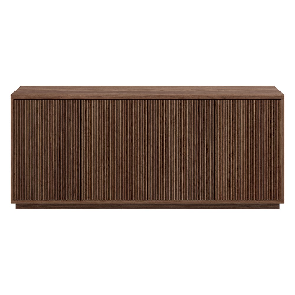 Alston 68" Wide Rectangular Buffet Table in Satin Walnut. Picture 2