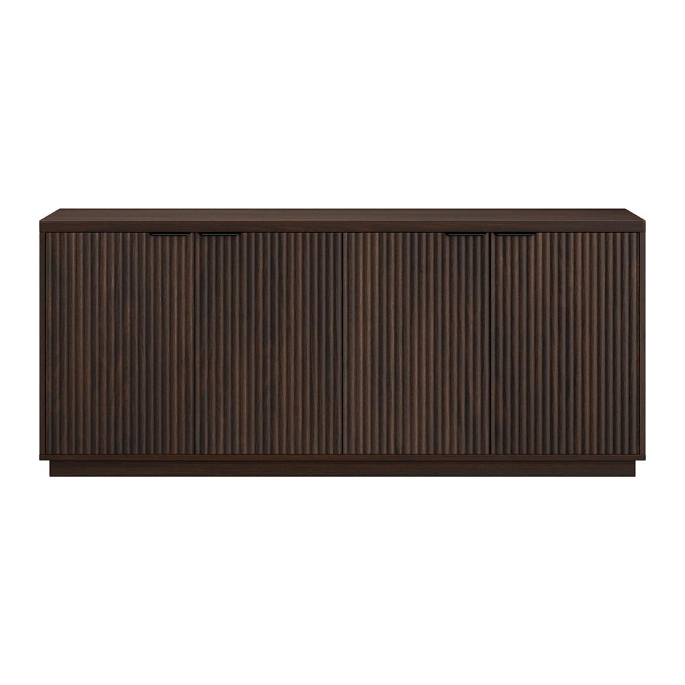 Mansfield 68" Wide Rectangular Buffet Table in Alder Brown. Picture 2