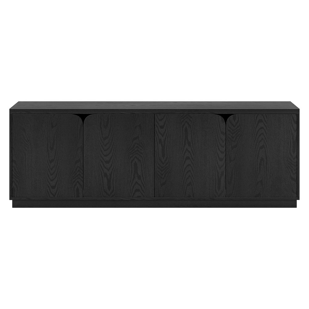 Fitzroy Rectangular TV Stand for TV's up to 78" in Black Grain. Picture 2