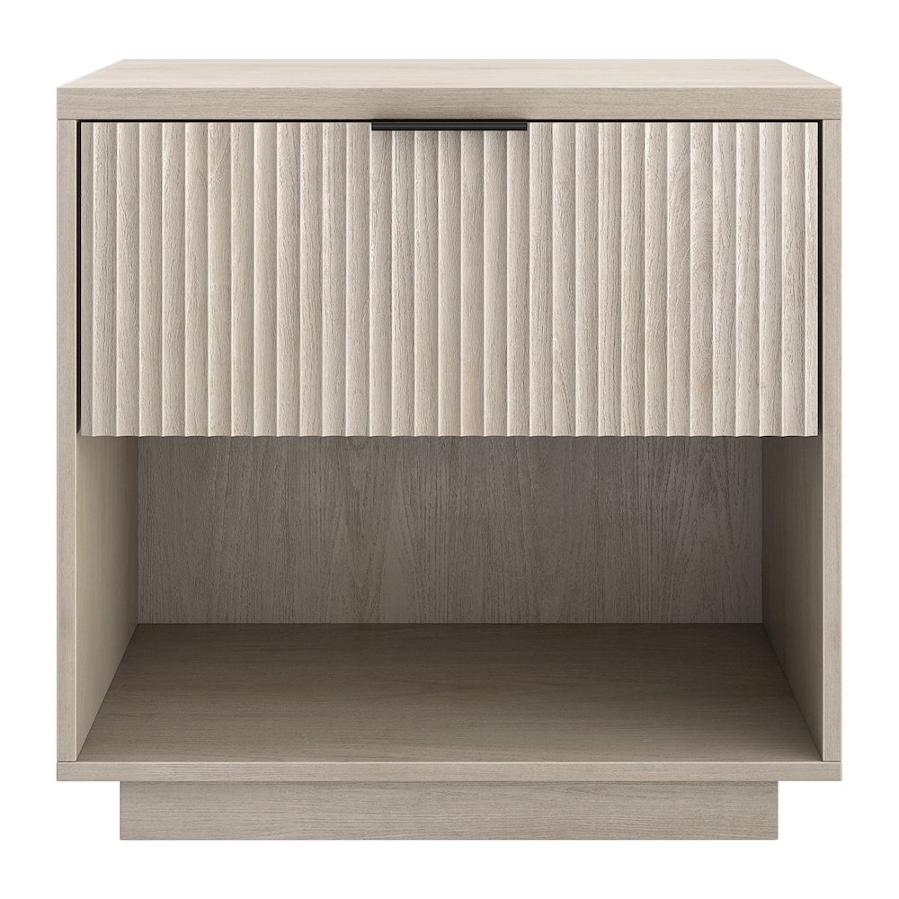 Karten 24" Wide Rectangular Nightstand in Alder White. Picture 2