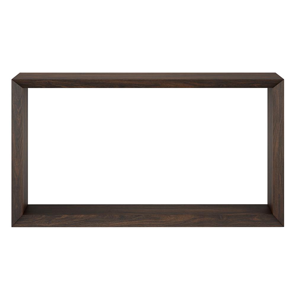 Osmond 55" Wide Rectangular Coffee Table in Alder Brown. Picture 3