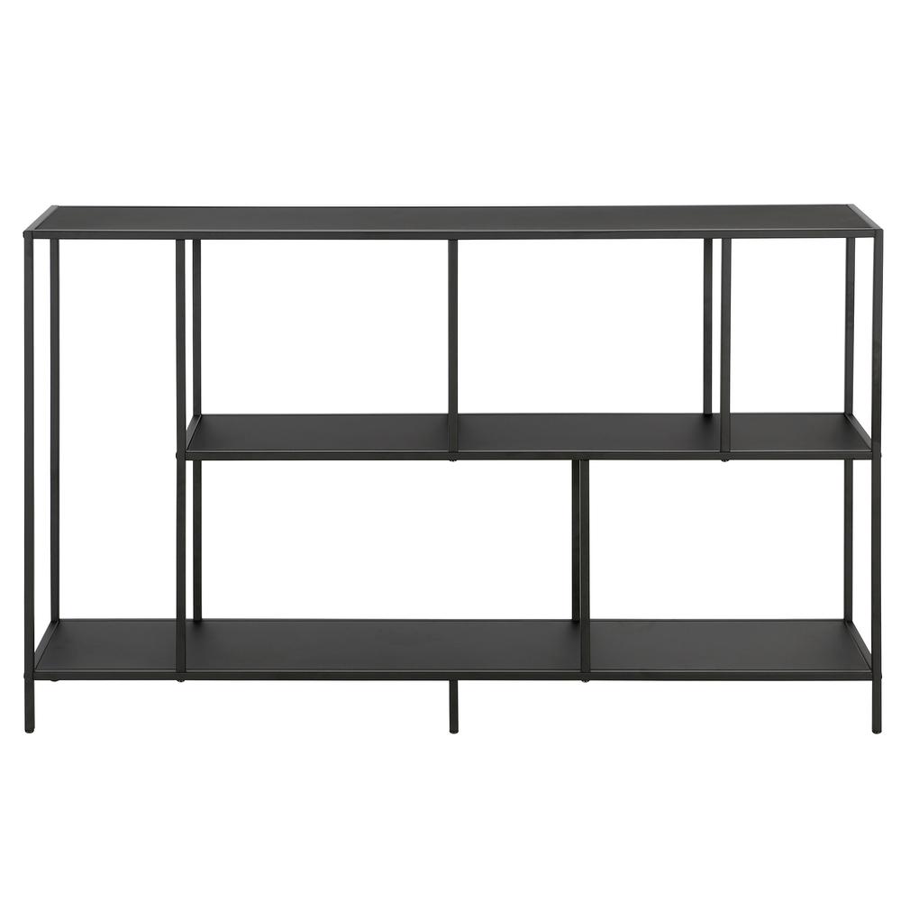 Winthrop 52'' Wide Rectangular Console Table in Blackened Bronze. Picture 3