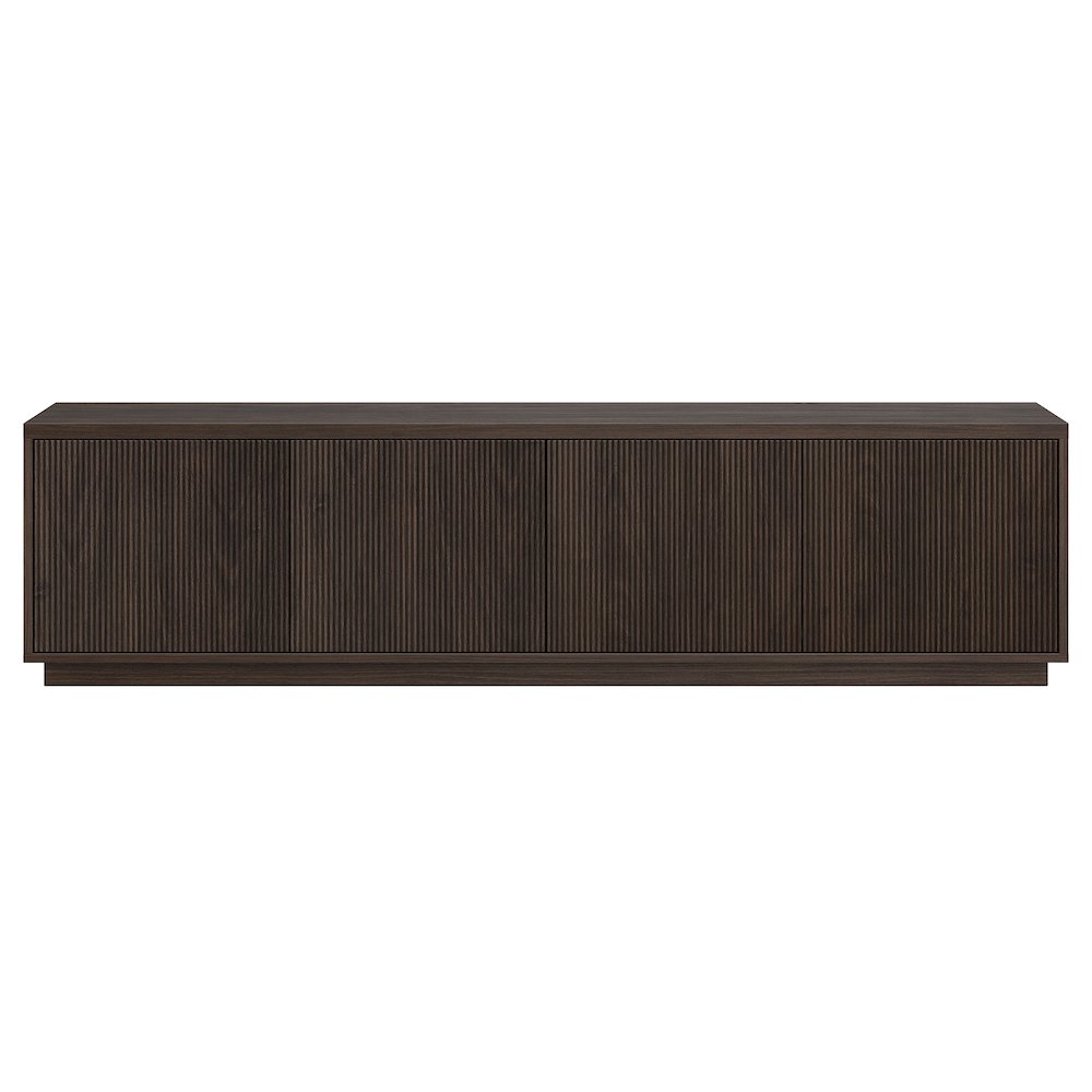 Hanson Rectangular TV Stand for TV's up to 85" in Alder Brown. Picture 2
