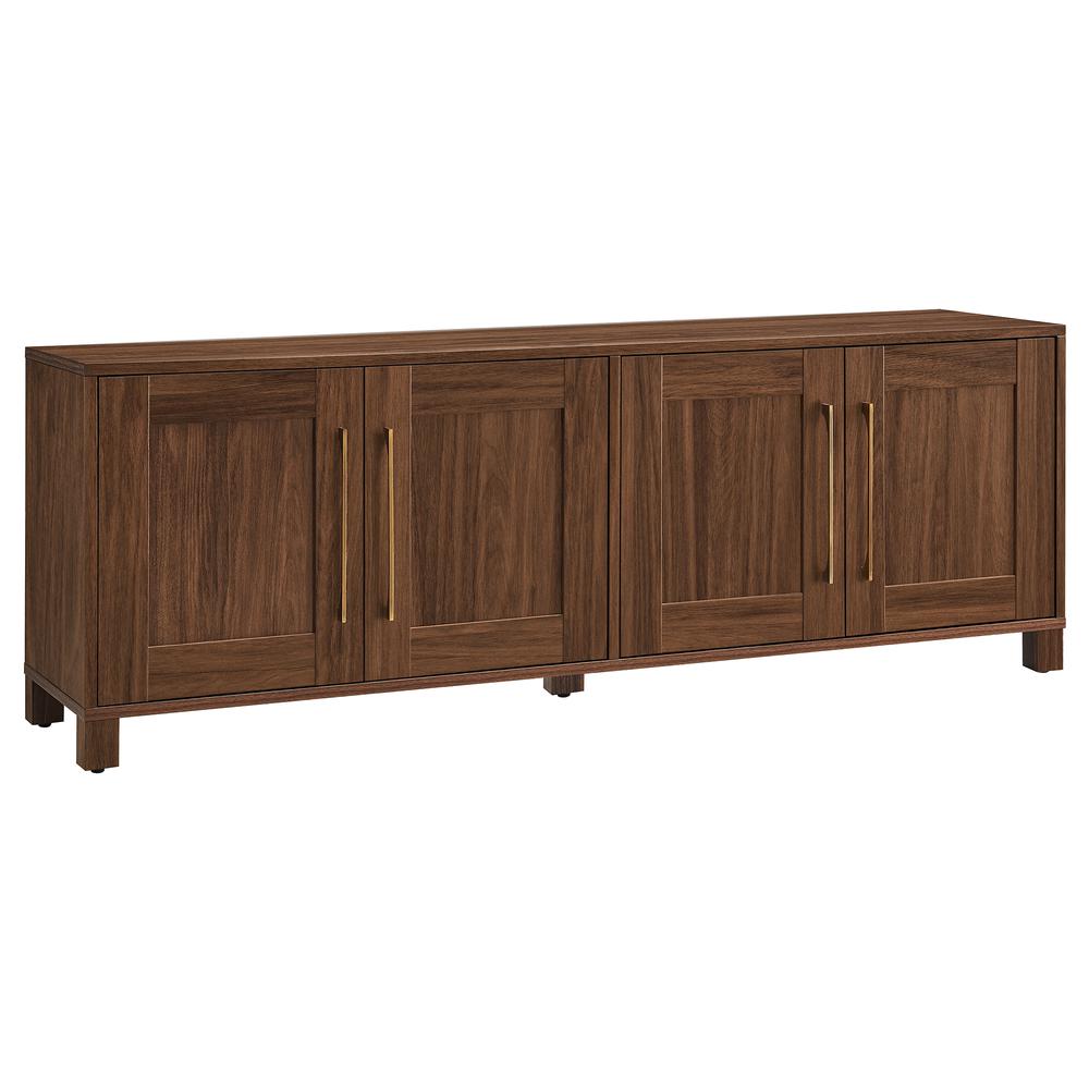 Chabot Rectangular TV Stand for TV's up to 80" in Walnut. Picture 1