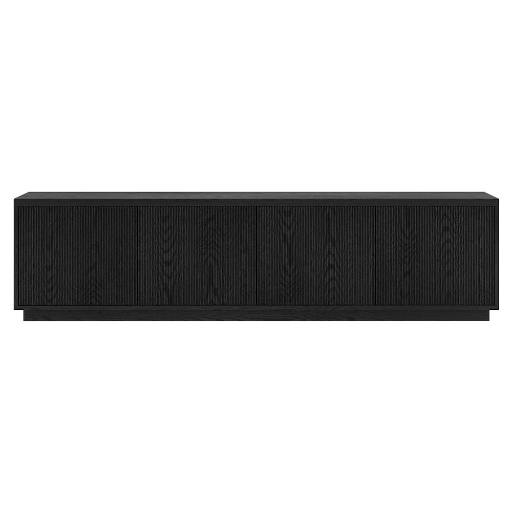 Hanson Rectangular TV Stand for TV's up to 85" in Black Grain. Picture 2