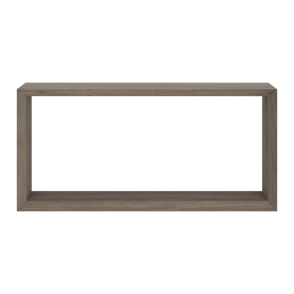 Osmond 64" Wide Rectangular Console Table in Antiqued Gray Oak. Picture 2