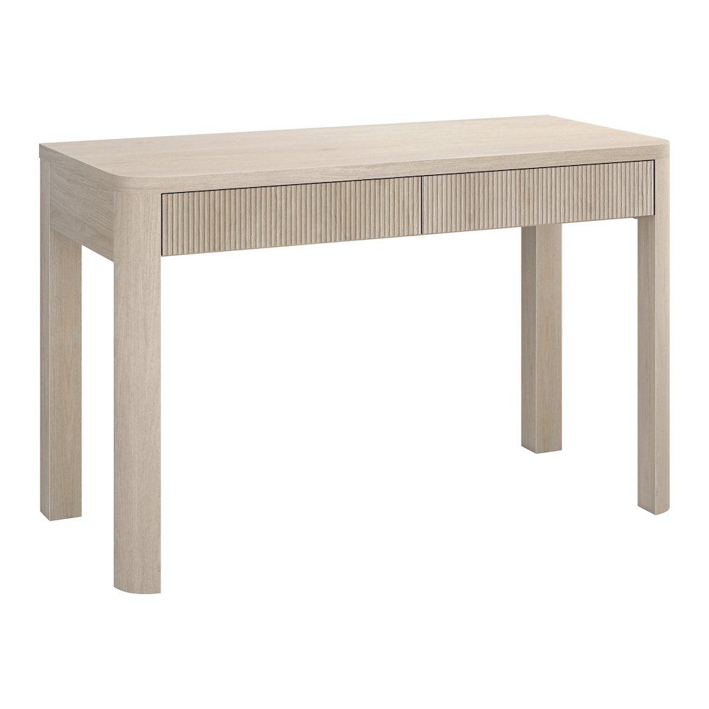 Mendoza 48'' Wide Rectangular Desk in Alder White. Picture 1