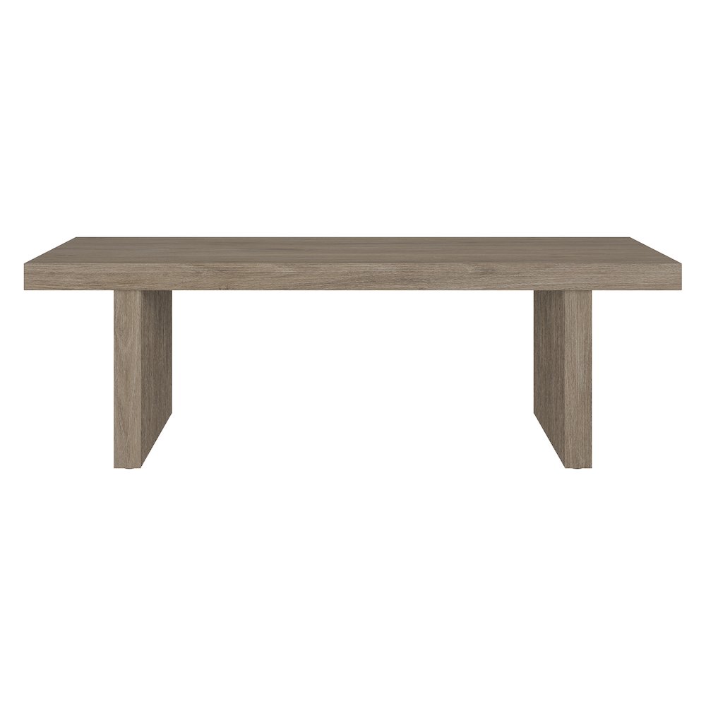 Soren 48" Wide Rectangular Coffee Table in Antiqued Gray Oak. Picture 2