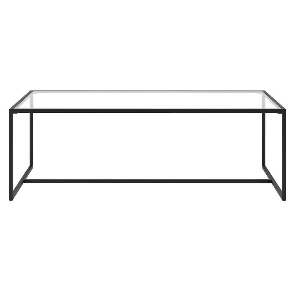 Pico 47.25" Wide Rectangular Coffee Table in Blackened Bronze. Picture 3
