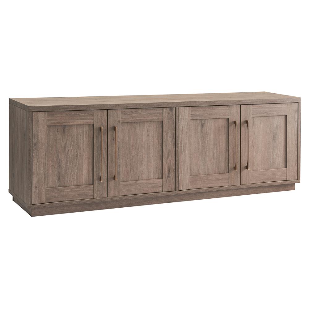 Tillman Rectangular TV Stand for TV's up to 80" Antiqued Gray Oak. Picture 2
