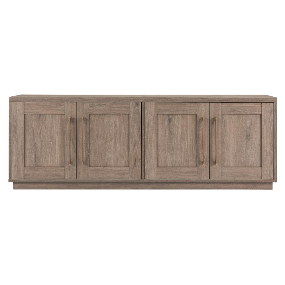 Tillman Rectangular TV Stand for TV's up to 80" Antiqued Gray Oak. Picture 1