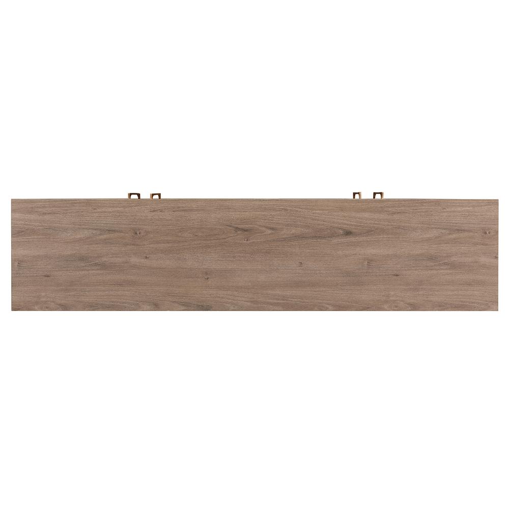Tillman Rectangular TV Stand for TV's up to 80" Antiqued Gray Oak. Picture 5