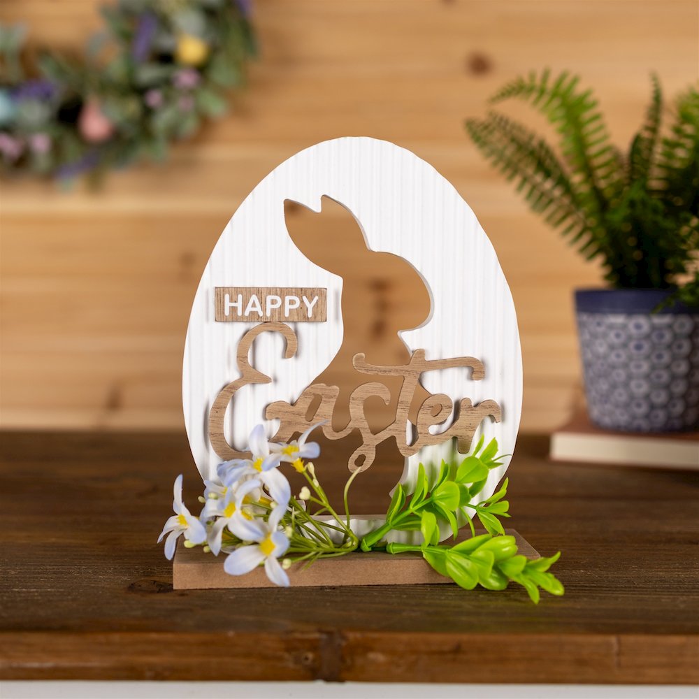 Happy Easter Rabbit Tabletop Sign. Picture 5