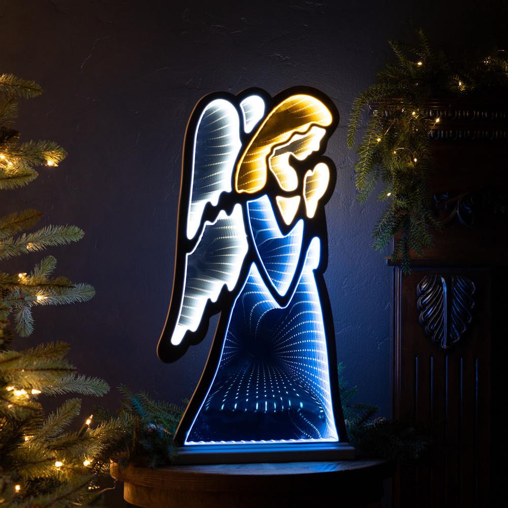 Angel Infinity Light 24.5"H Acrylic UL Plug Included. Picture 3